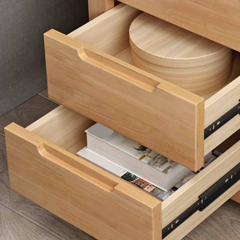 Moderno comodino a letto in legno massiccio Scaffale a 2 cassetti incluso da 22 pollici H comodino con gambe