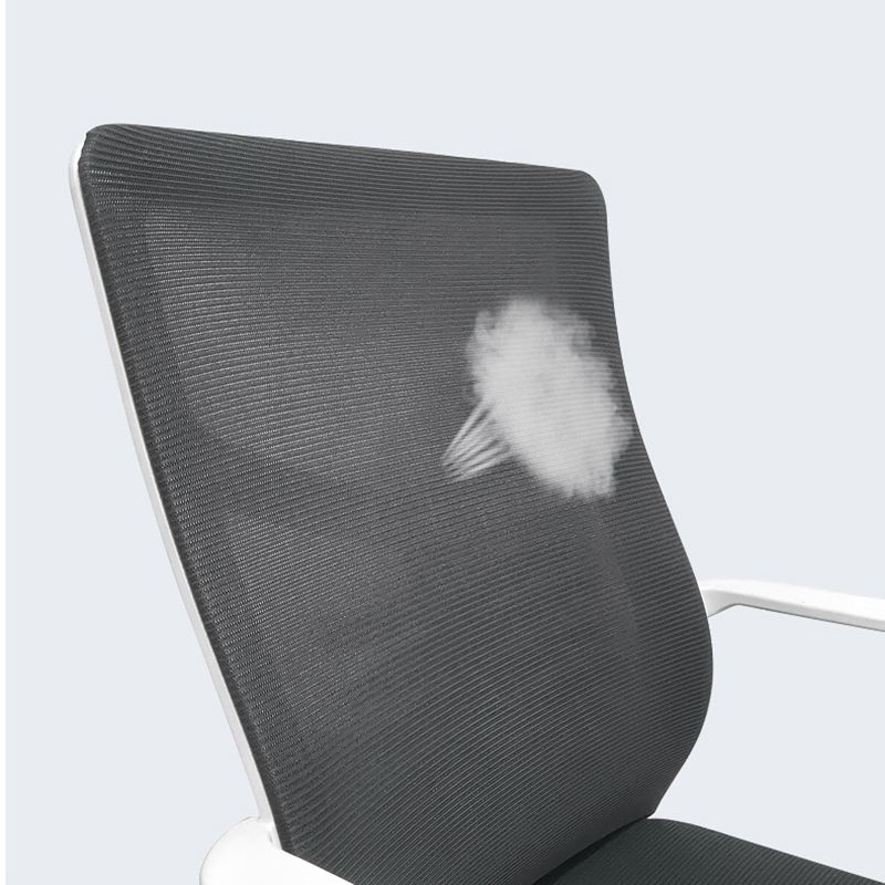 Modern Slide Office Chair Mid Back Fixed Arms Adjustable Seat Desk Chair with Wheels Clearhalo 'furn' 'furn_office_chair' 'Furniture' 'Office Chairs' 'Office Furniture' 'office_chair' 1200x1200_30ba890d-e358-49d6-9952-56403c3aa62f