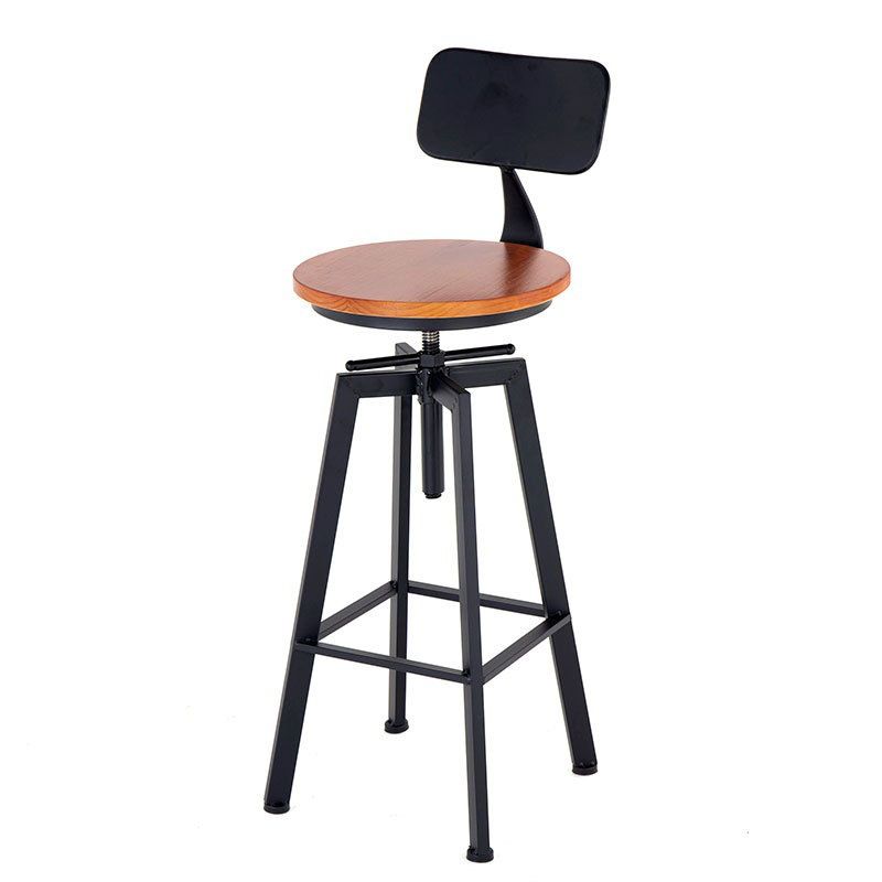 Rundes Bistro-Set, 1/2/3-teilig, Bartisch-Set aus massivem Holz im Industriestil
