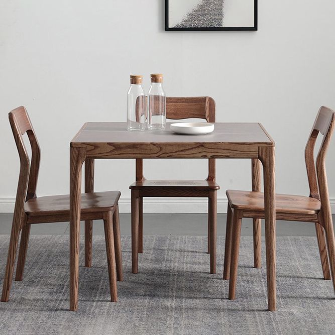 Square 4 Legs Industrial Dining Table Grey Fixed Table of Sintered Stone Clearhalo ' dining_table' 'Dining Tables & Seating' 'Dining Tables' 'furn' 'furn_dining_table' 'Furniture' 'furniture_dining_table' 'Kitchen & Dining Furniture' 'kitchen&dining_furn' 'kitchen' 'kitchen_dining_table' 1200x1200_30bac040-c170-415e-ba3c-d9b611484515