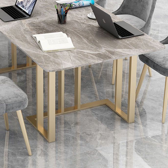 Industrial Home Office Writing Desk Rectangular Sled Base Office Desk Clearhalo 'furn' 'furn_office_desk' 'Furniture' 'Office Desks' 'Office Furniture' 'office_desk' 1200x1200_30bb1148-0e21-414f-ba30-00b97c6b0f43