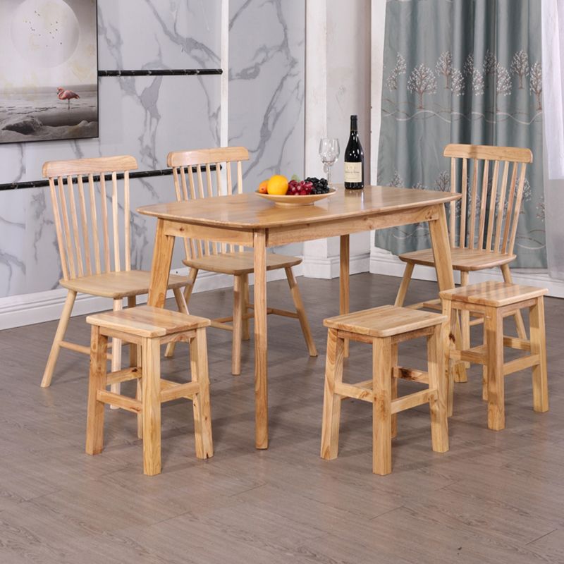 4-foot Oak Solid Wood Table Simplicity Style Rectangle Dining Table Clearhalo ' dining_table' 'Dining Tables & Seating' 'Dining Tables' 'furn' 'furn_dining_table' 'Furniture' 'furniture_dining_table' 'Kitchen & Dining Furniture' 'kitchen&dining_furn' 'kitchen' 'kitchen_dining_table' 1200x1200_30bb26fc-e83c-4a3c-b04c-9b32e761f479