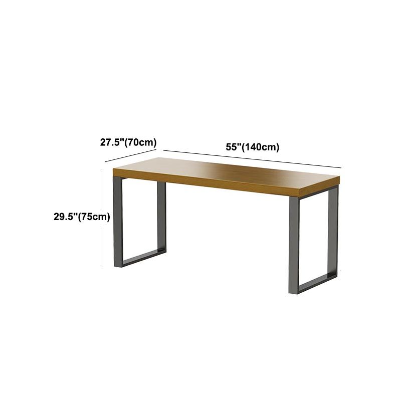 Escritorio de estilo moderno escritorio rectangular escritorio de oficina de trine de madera maciza para hogar