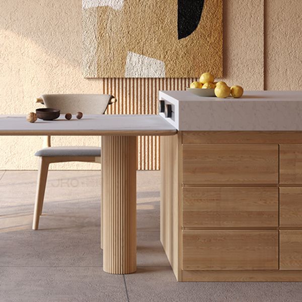 Mesa de comedor de piedra