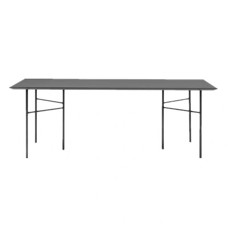 Industrial Style Dining Table Rectangle Solid Wood Black Dining Table with 4 Legs Clearhalo ' dining_table' 'Dining Tables & Seating' 'Dining Tables' 'furn' 'furn_dining_table' 'Furniture' 'furniture_dining_table' 'Kitchen & Dining Furniture' 'kitchen&dining_furn' 'kitchen' 'kitchen_dining_table' 1200x1200_30bccee8-662f-425e-b549-b9a3362a9f16