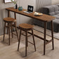 Ensemble de pub moderne à hauteur de comptoir, 1/2/3 pièces, table de bar et tabourets en bois massif