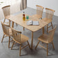 Oak Solid Wood Dining Table Modern Rectangle Dining Table in Natural