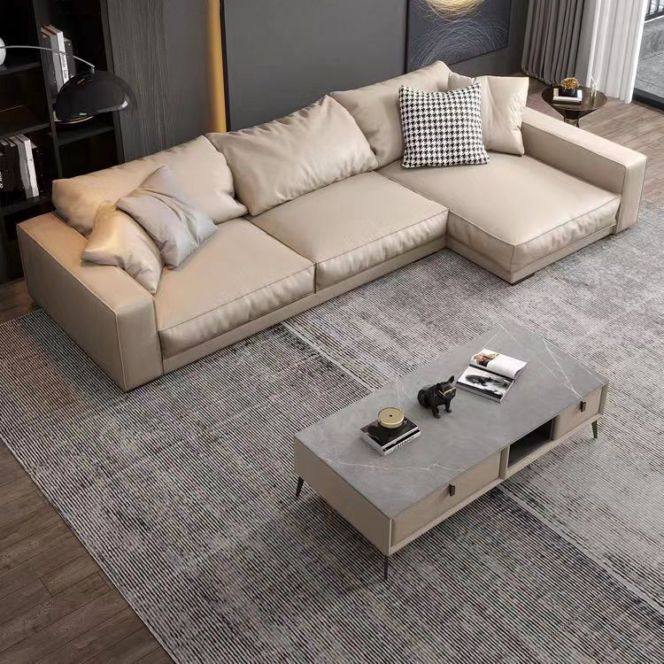 MODERNA MANO DESTRA DI SOFA E CHASE CON ARM SEQUATTO PER SOGGIORO