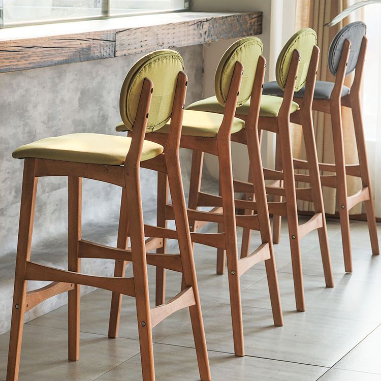 Scandinavia Style Bar-stool Wooden Legs Full Back for Kitchen Bar Clearhalo 'Bar Furniture' 'Bar Stools' 'bar_stools' 'furn' 'furn_bar_stools' 'furniture_bar_stools' 'Kitchen & Dining Furniture' 'kitchen&dining_furn' 'kitchen' 'kitchen_furn' Furniture' 1200x1200_30c03e30-410e-46f2-96c2-280583f6c4cc
