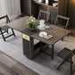 Rectangle Mid-Century Modern Dining Table Wood Base Table for Dining Room Clearhalo ' dining_table' 'Dining Tables & Seating' 'Dining Tables' 'furn' 'furn_dining_table' 'Furniture' 'furniture_dining_table' 'Kitchen & Dining Furniture' 'kitchen&dining_furn' 'kitchen' 'kitchen_dining_table' 1200x1200_30c09977-e292-4ebd-b4bb-b3e0bdfb3408