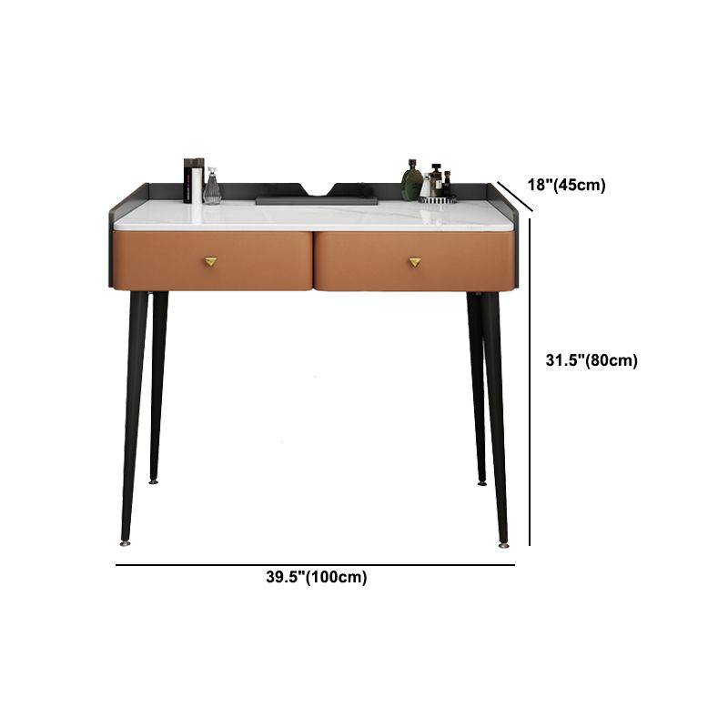 Zeitgenössisches Make -up Eitelkeitstisch Tisch Holz Waschtisch mit Schublade