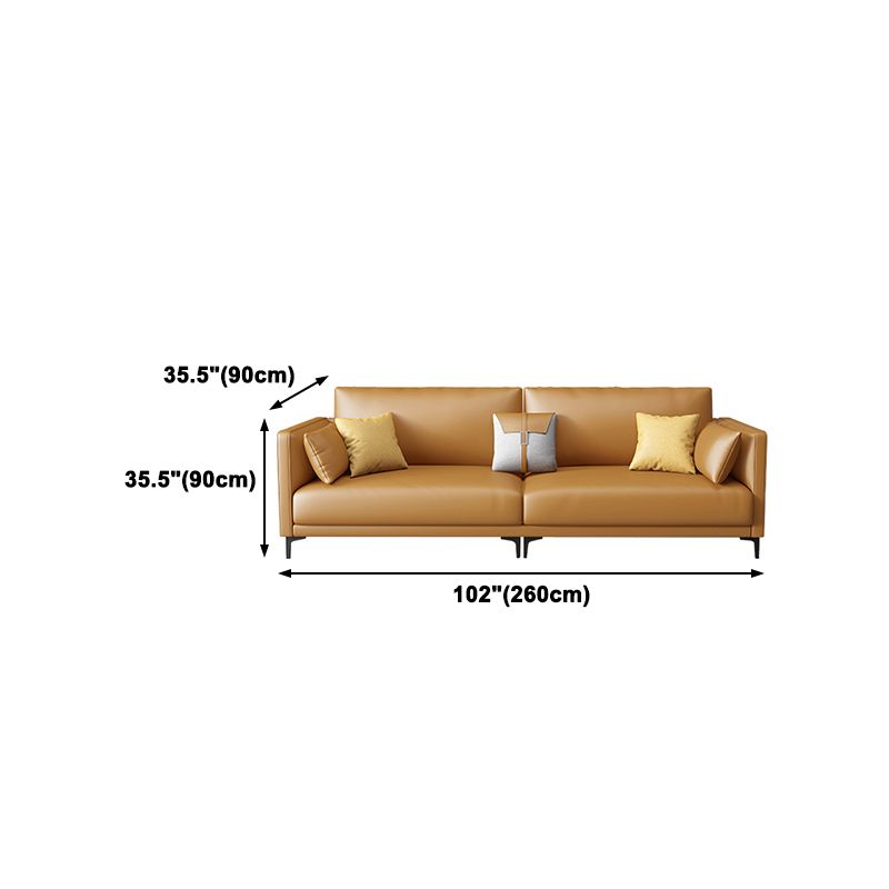 Living Room Cushions Stain Resistant Faux Leather Square Arm Sofa Clearhalo &#39;furn&#39; &#39;furn_sofas&#39; &#39;Furniture&#39; &#39;Living Room Furniture&#39; &#39;Sofa&#39; &#39;sofas&#39; 1200x1200_30c74632-0aaf-4605-a50c-bfd007bb5cf7