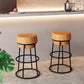 Modern Armless Backless Counter Stool Steel Cafe Bar Stool with Wooden Seat Clearhalo 'Bar Furniture' 'Bar Stools' 'bar_stools' 'furn' 'furn_bar_stools' 'furniture_bar_stools' 'Kitchen & Dining Furniture' 'kitchen&dining_furn' 'kitchen' 'kitchen_furn' Furniture' 1200x1200_30c88068-54ab-433a-8069-2ee778a9c960