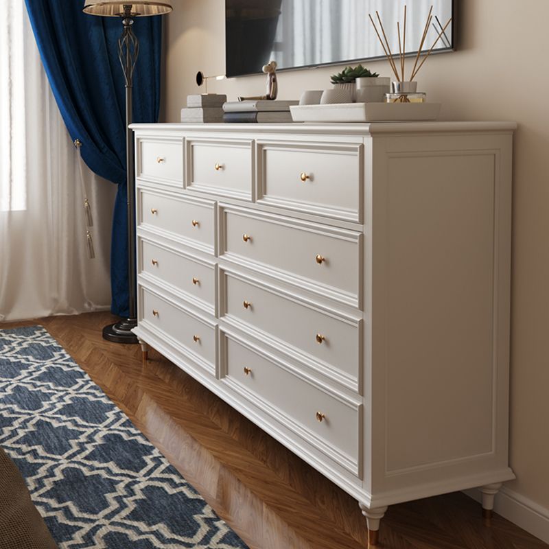 Chox de almacenamiento tradicional tocador de madera sólida con cajones de 9/8/7/5