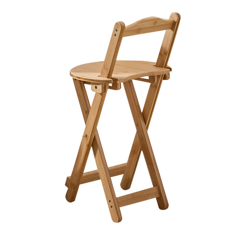 Folding Wood Counter-height Stool Round Low Back Modern Arm Less Stool Clearhalo 'Bar Furniture' 'Bar Stools' 'bar_stools' 'furn' 'furn_bar_stools' 'furniture_bar_stools' 'Kitchen & Dining Furniture' 'kitchen&dining_furn' 'kitchen' 'kitchen_furn' Furniture' 1200x1200_30cbc118-db3d-485c-8a23-ab75c796f8c0