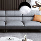 Flared Arm Sofa & Chaise Modern Faux Leather Sofa in Dark Grey Clearhalo 'furn' 'furn_sectionals' 'Furniture' 'Living Room Furniture' 'Sectionals' 1200x1200_30cbc251-b05d-4e4a-ad5c-57255ab36332