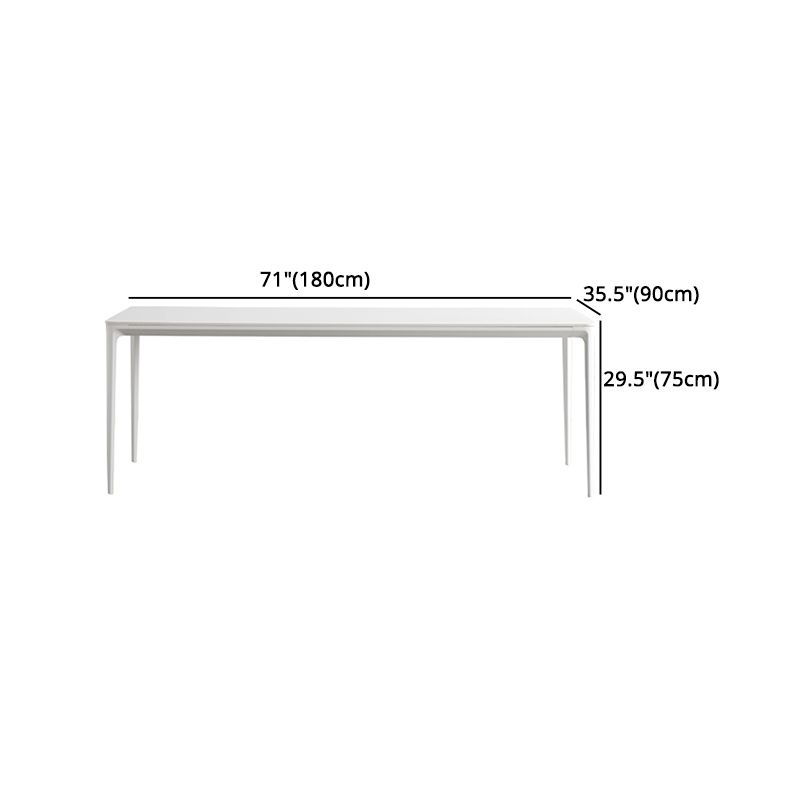 Modern 1/4/5/6/7 Pieces White Dining Set Sintered Stone Dining Table Set with Chairs Clearhalo 'Dining Room Sets' 'Dining Tables & Seating' 'dining_room_set' 'furn' 'furn_dining_room_set' 'Furniture' 'furniture_dining_room_set' 'Kitchen & Dining Furniture' 'kitchen&dining_furn' 'kitchen' 1200x1200_30cfbd17-6357-48ef-96e9-33e796fda2ea