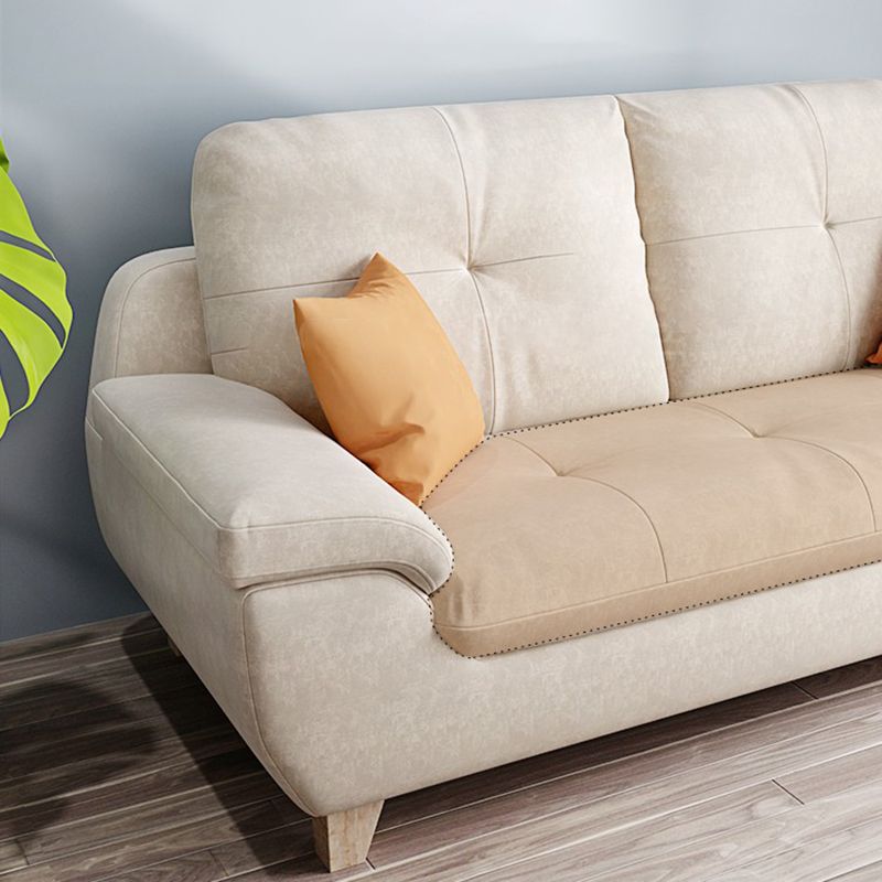 Faux Leather Pillow Top Arm Modern Sofa with Stain Resistant and Water Proof Clearhalo 'furn' 'furn_sofas' 'Furniture' 'furniture_sofas' 'kitchen' 'kitchen_sofas' 'Living Room Furniture' 'Sofa' 'sofas' 1200x1200_30cffc0f-0f32-475b-a6d4-a215afd6bb21