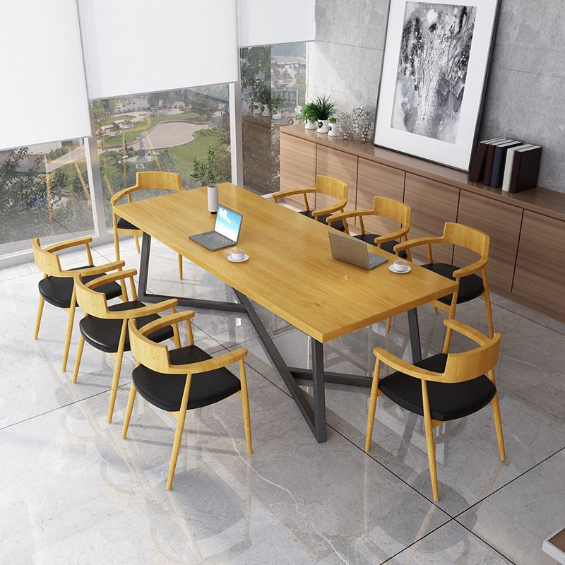 Juego de comedores industriales para el hogar 1/2/9 piezas de mesa de comedor de madera maciza juego