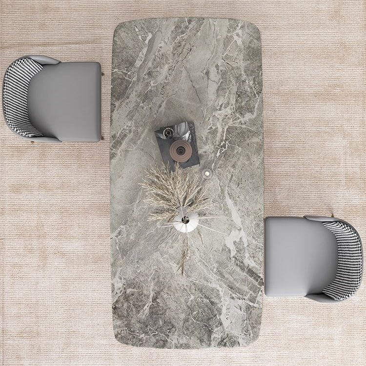 Nordic 1/2/3/5/7 Pieces Dining Set with Sintered Stone Table and Leather Chairs Dining Set Clearhalo 'Dining Room Sets' 'Dining Tables & Seating' 'dining_room_set' 'furn' 'furn_dining_room_set' 'Furniture' 'furniture_dining_room_set' 'Kitchen & Dining Furniture' 'kitchen&dining_furn' 'kitchen' 1200x1200_30d187b5-ba36-4a10-98f5-4973a8efc423