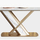 Traditional Luxury Stone Dining Table Gold Pedestal Casual Dining Table Clearhalo 'Dining Tables & Seating' 'Dining Tables' 'dining_table' 'furn' 'furn_dining_table' 'Furniture' 'furniture_dining_table' 'Kitchen & Dining Furniture' 1200x1200_30d1a9b2-f991-48d3-b975-66428be27943
