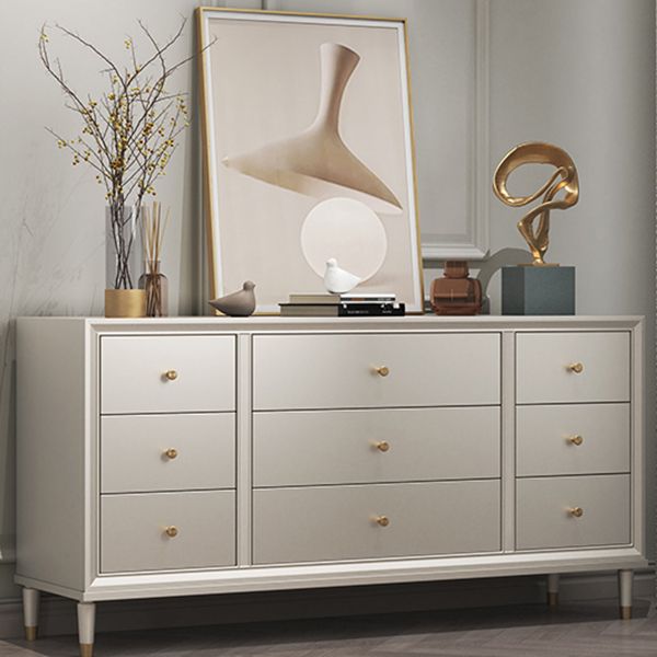 Cómoda cómoda de madera con 8/9 cajones para el hogar