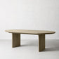 1/4/5/9 Piece en bois massif Ovale Shape Dining Room Chite et Table Tablet
