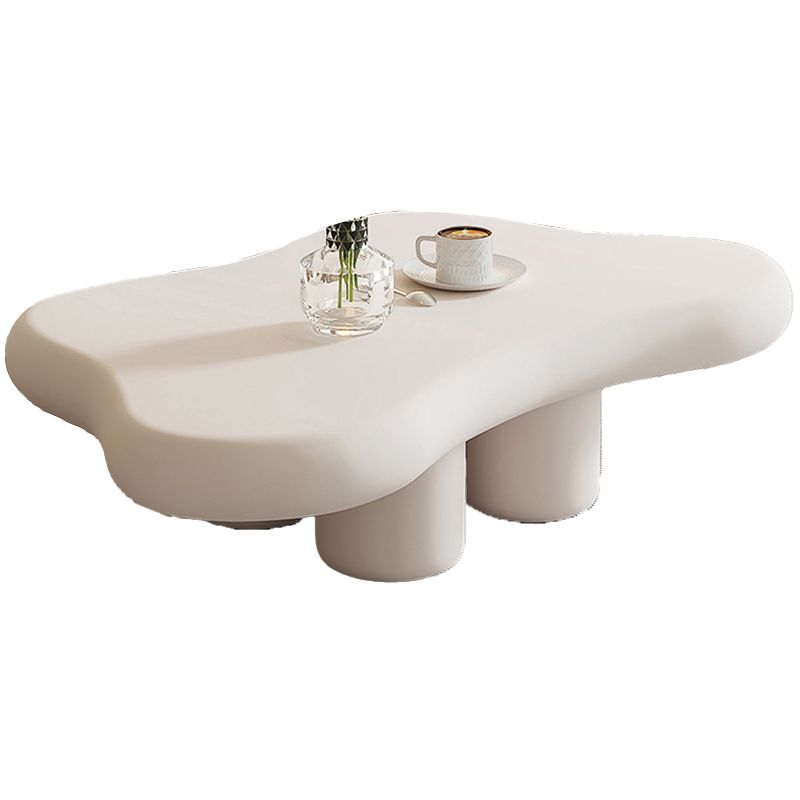Artificial Wood Coffee or End Table Contemporary 4 Legs Coffee Table in Beige Clearhalo 'Coffee & Accent Tables' 'Coffee Tables' 'coffee_tables' 'furn' 'furn_coffee_tables' 'Furniture' 'Living Room Furniture' 1200x1200_30d7e61e-801c-41fe-a752-7b36975fdce1