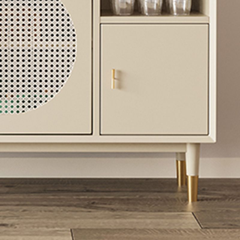 Mesa del aparador de madera diseñada con cajones de comedor glamoroso