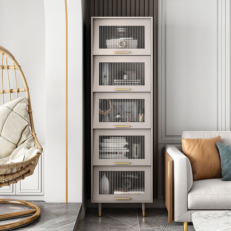 Champagne glam mdf buffet soggiorno armadi in vetro a buffet da pranzo