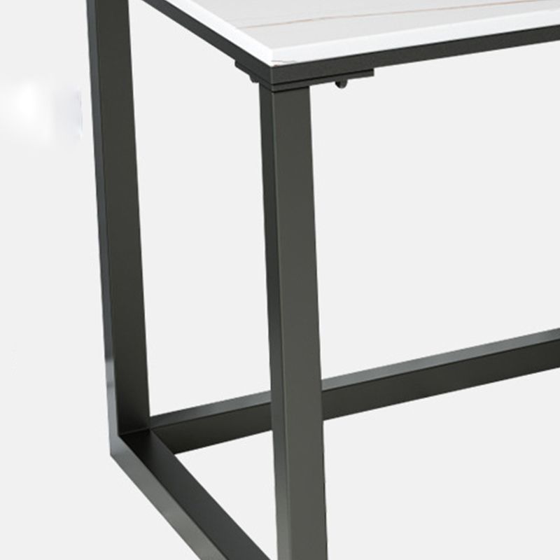 Industrial Grey Writing Desk Marble Office Desk with Metal Legs Clearhalo 'furn' 'furn_office_desk' 'Furniture' 'Office Desks' 'Office Furniture' 'office_desk' 1200x1200_30dad130-13f3-4f5f-ba4f-c339a659b2fc