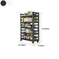 Open Bookshelf Modern Metal Home Study Living Room Removable Bookcase