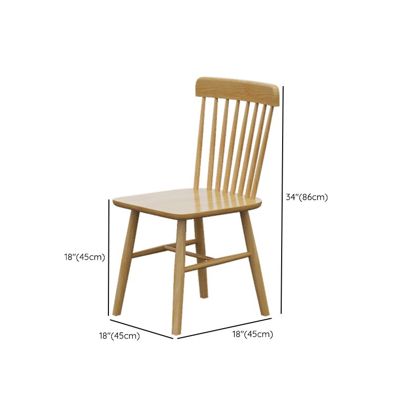 Ensemble de restauration en bois massif 1/4/5 PCS Table à manger rectangle avec chaises à dos de lattes