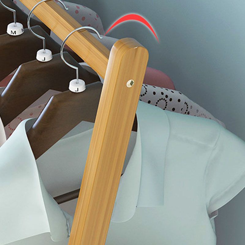 Appuntamento per abiti moderni in legno massiccio di cappotto indipendente con ripiani di stoccaggio