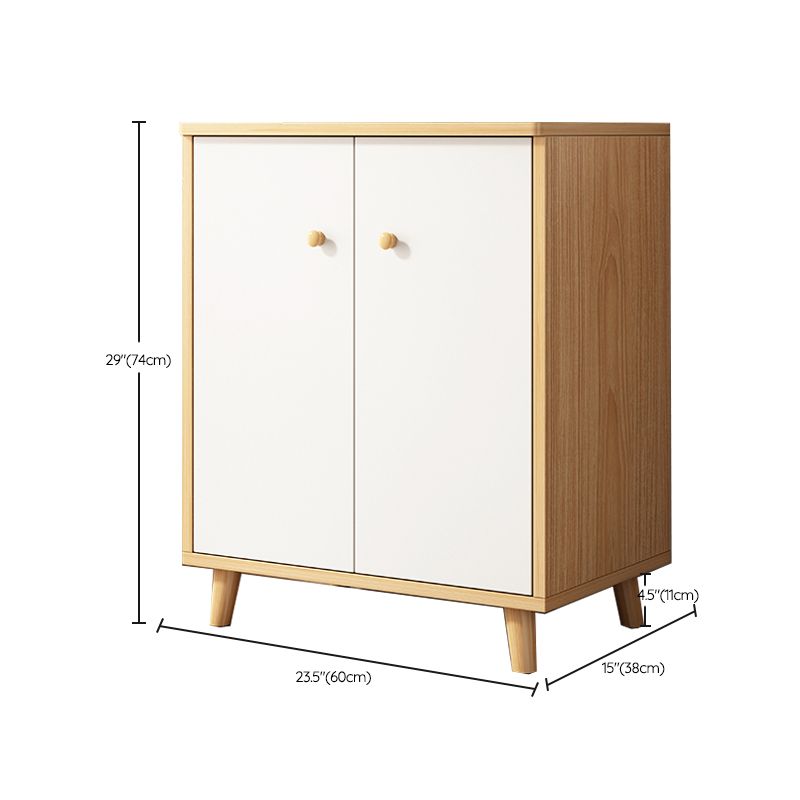 Modern Rectangle Storage Cabinet with Drawer Wooden Accent Cabinet