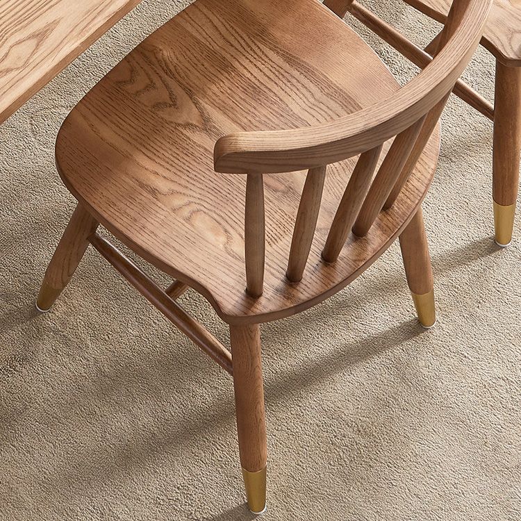 Chaise latéral de cuisine de cuisine en bois contemporain chaise côté arrière