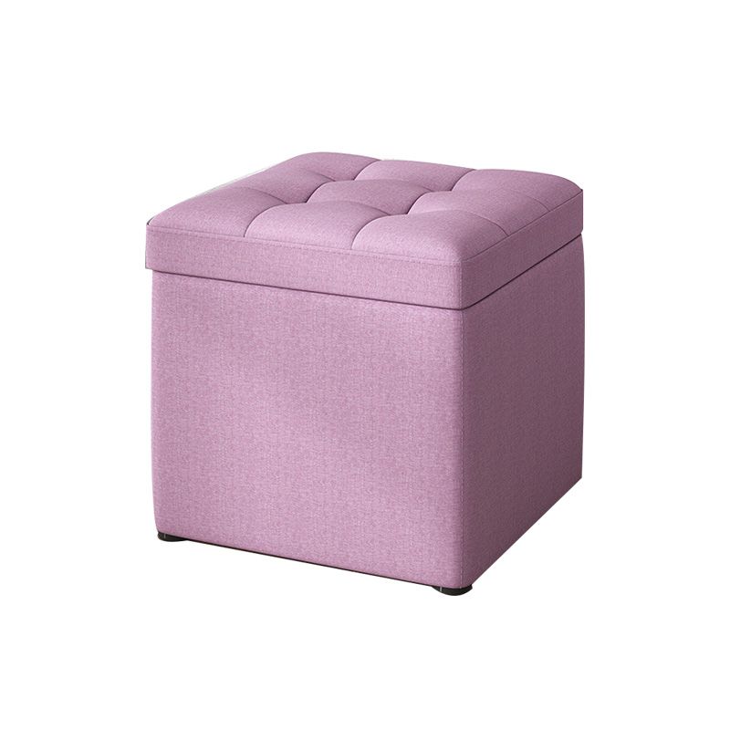 Tufted Pouf Solid Color Fabric Square Scratch Resistant Pouf Ottoman with Storage Clearhalo 'furn' 'furn_ottomans_poufs' 'Furniture' 'Living Room Furniture' 'Ottomans & Poufs' 'ottomans_poufs' 1200x1200_30dd2aa3-625d-41b2-b774-067bf08a3a38