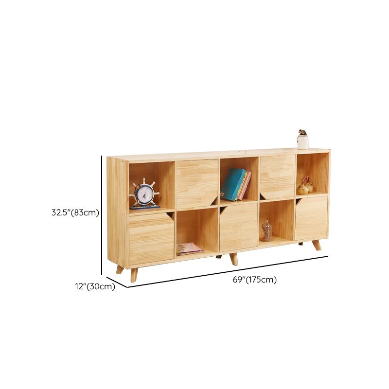 Modern Standard Wooden Bookshelf Closed Back Natural Bookcase with Shelves Clearhalo 'Bookcases' 'furn' 'furn_bookcases' 'Furniture' 'Office Furniture' 1200x1200_30de1d23-0ef3-4f6b-bd69-a0b0a6db5562