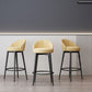 Matte Finish Footrest Upholstered Low Back Stool Scandinavian Velvet Bar Stool Clearhalo 'Bar Furniture' 'Bar Stools' 'bar_stools' 'furn' 'furn_bar_stools' 'furniture_bar_stools' 'Kitchen & Dining Furniture' 'kitchen&dining_furn' 'kitchen' 'kitchen_furn' Furniture' 1200x1200_30de30f6-c119-4317-9489-3732ece20c7f