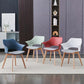 Modern Wood Chair Open Back Indoor Dining Arm Chair for Dinning Room