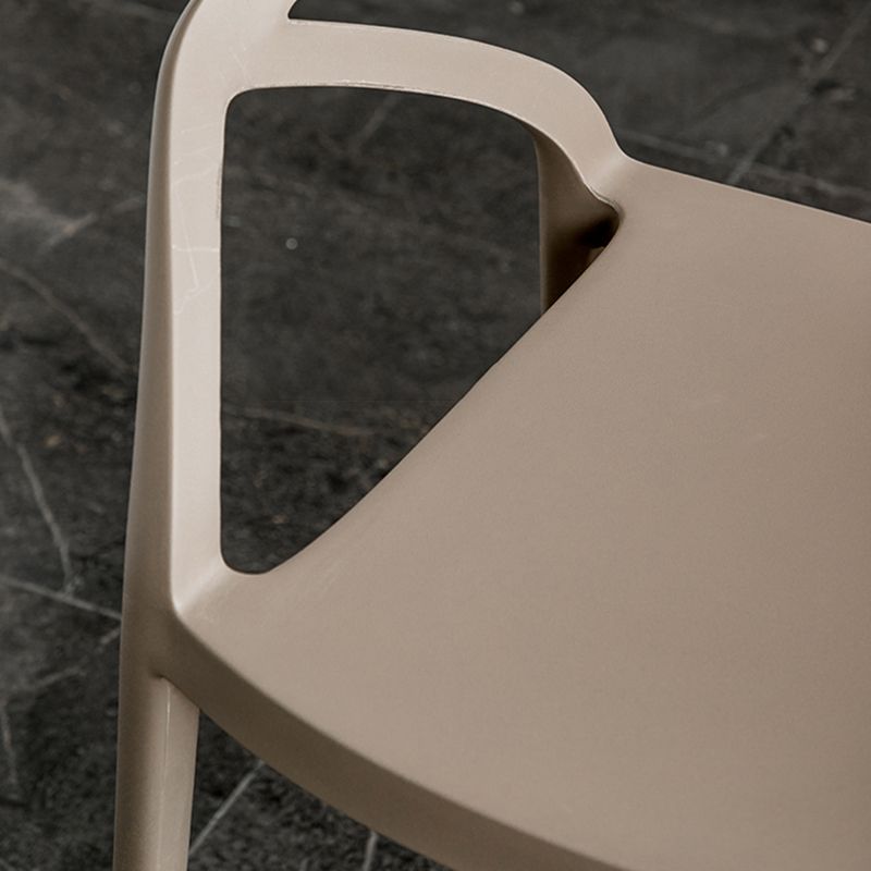 Contemporary Style Plastic Dining Chairs Dining Open Back Arm Side Chair for Kitchen Clearhalo ' kitchen&dining_furn' 'Dining Chairs' 'Dining Tables & Seating' 'dining_chair' 'furn' 'furn_dining_chair' 'Furniture' 'furniture_dining_chair' 'Kitchen & Dining Furniture' 'kitchen' 1200x1200_30e0cd3f-904a-4fba-bd97-db6a3442e702