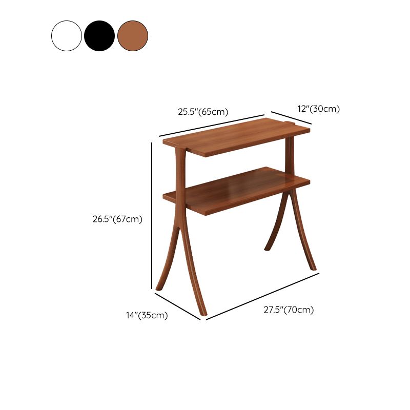 Bibliothèque horizontale de style moderne ouvre à l'arrière avec 2 étagères