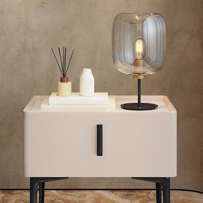 Contemporary Night Table Storage Accent Table Nightstand with 1 Drawer Clearhalo 'Bedroom Furniture' 'furn' 'furn_night_stand' 'Furniture' 'night_stand' 'Nightstands' 1200x1200_30e2c49f-79f6-4069-8ceb-cc1aeeaaf2ef