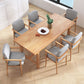Rectangle Pine Wood Table for Restaurant Modern Dining Table with Trestle Base
