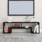 Scandinavian Wood TV Media Stand Open Shelving TV Stand Console