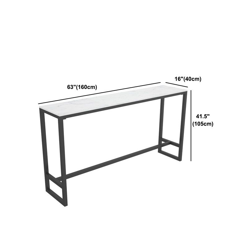 Modern 1/7 Pieces Bar Table Set Rectangle Stone Counter Table with Stools for Living Room Clearhalo 'Bar Furniture' 'furn' 'furn_home_bar_bar_sets' 'Furniture' 'Home Bars & Bar Sets' 'home_bar_bar_sets' 'Kitchen & Dining Furniture' 1200x1200_30e45104-cd51-4cb8-a2f1-1ee3efb07d98