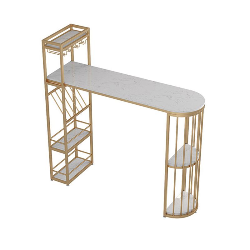 Tavolo da pub in altezza della barra Specialità glam tavolo da barra a piedistallo doppio per bar