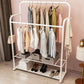 Modern Coat Rack Storage Shelves Iron Living Room Coat Hanger