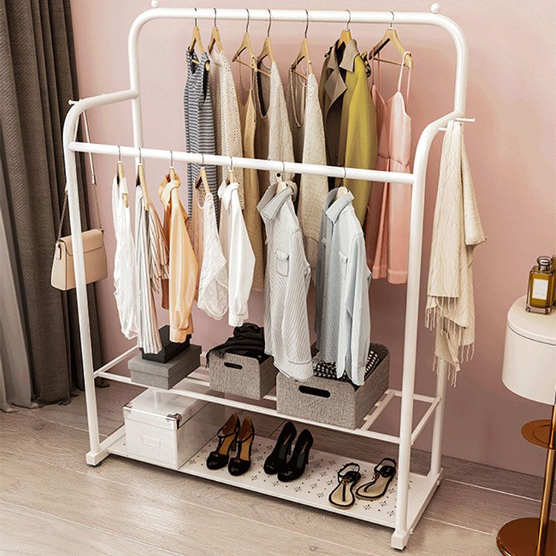 Modern Coat Rack Storage Shelves Iron Living Room Coat Hanger