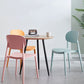 Plastic Scandinavian Dining Room Chair Matte Finish Open Back Dining Side Chair Clearhalo ' kitchen&dining_furn' 'Dining Chairs' 'Dining Tables & Seating' 'dining_chair' 'furn' 'furn_dining_chair' 'Furniture' 'furniture_dining_chair' 'Kitchen & Dining Furniture' 'kitchen' 1200x1200_30e7fd3a-041e-433e-b209-2566d0278bdc